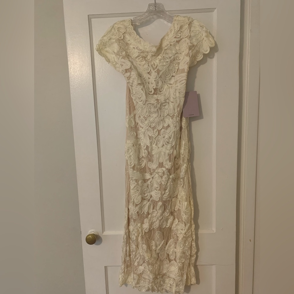 J S Collections tea length dress